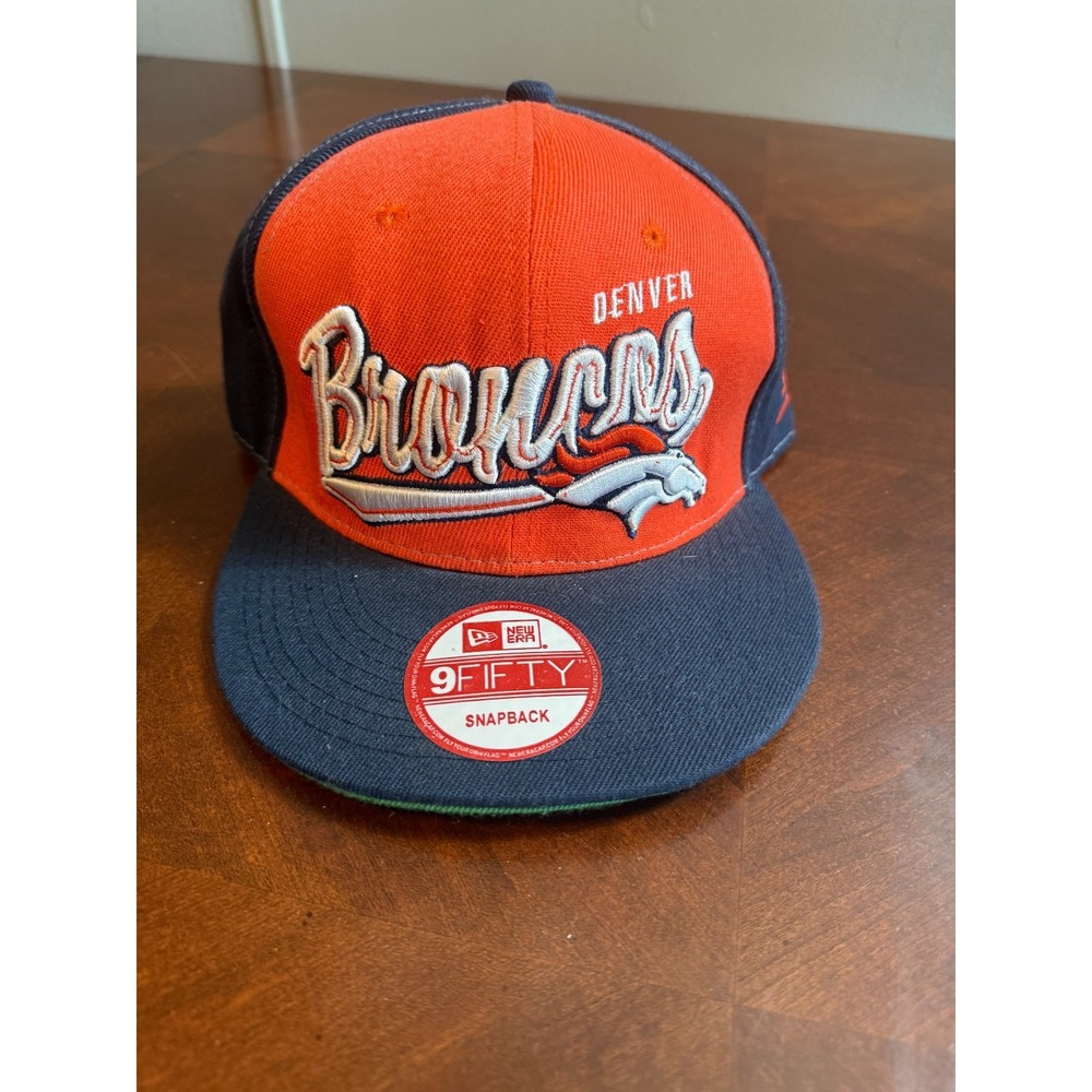 Denver Broncos NFL‎ Vintage Collection New Era 9FIFTY Snapback Hat Orange Blue